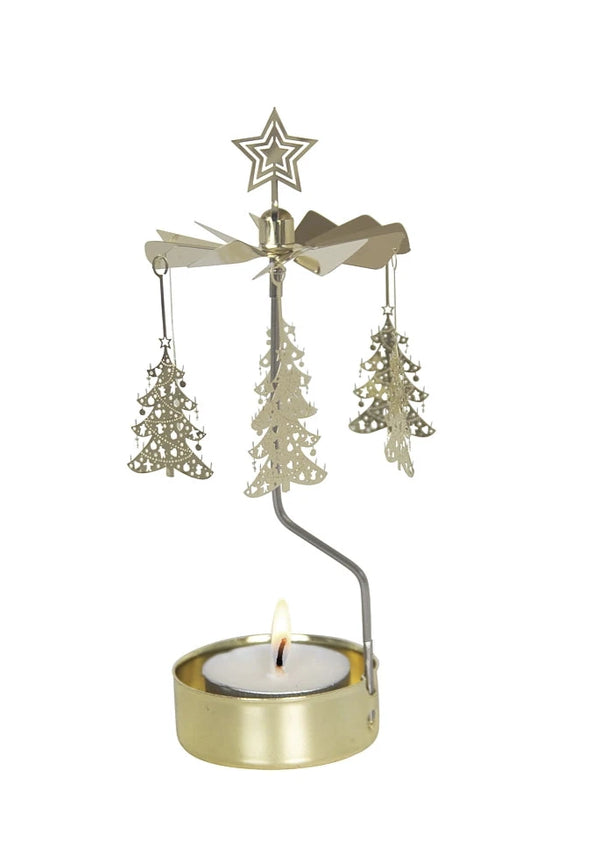 Angle Chime Christmas Tree, Gold