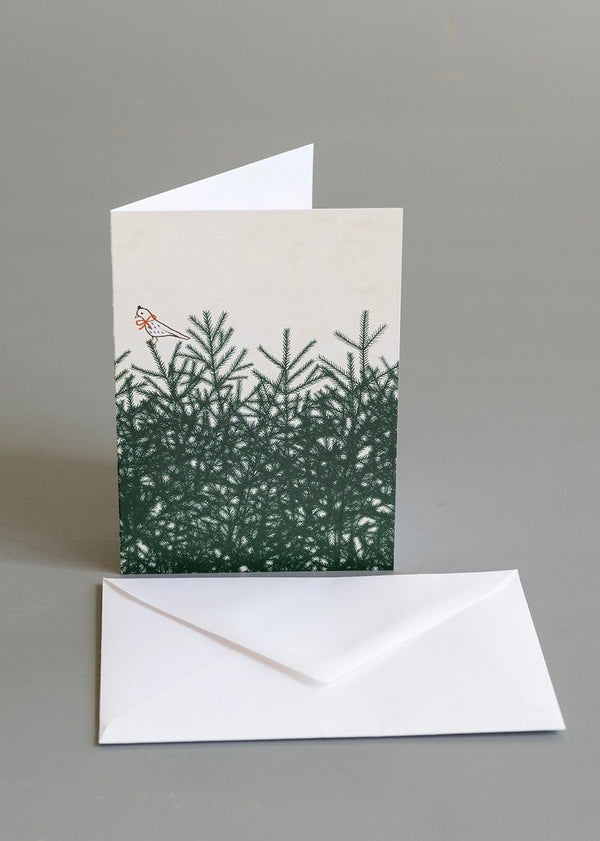 Bow Birdie Folded Card A6 with Envelope