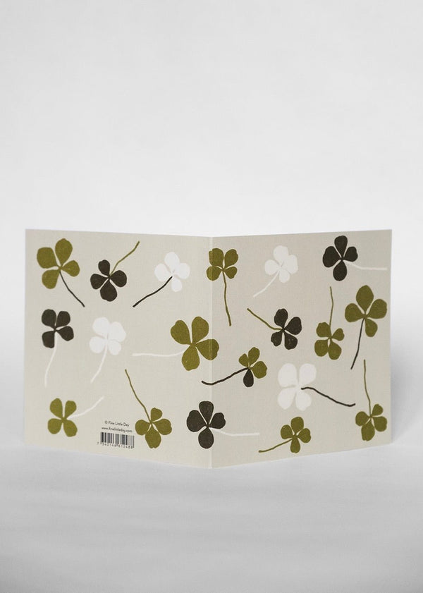 Clover Folded Card E56 with Envelope