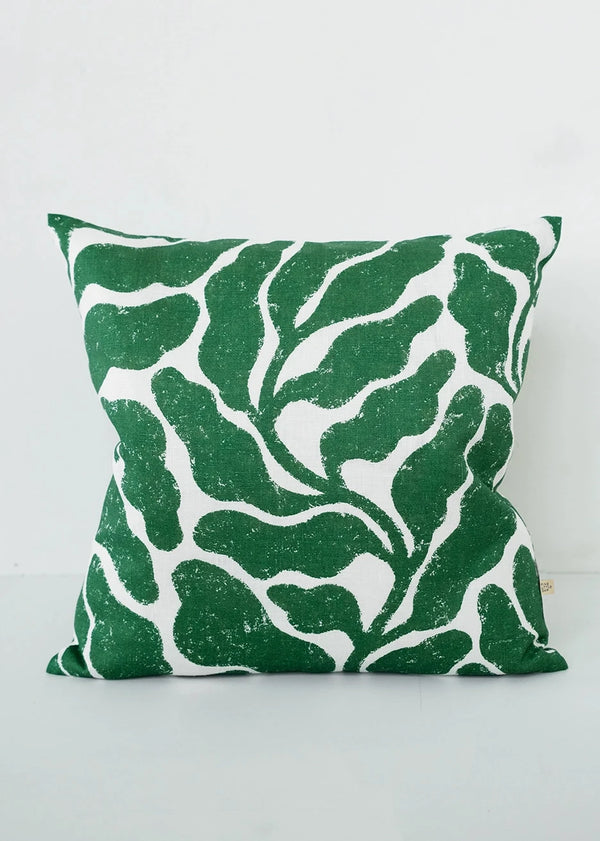 Leave Cushion Cover, Green