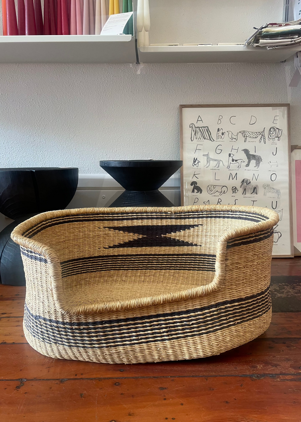 Handmade Bolga Large Pet Baskets, 75x47xH29cm