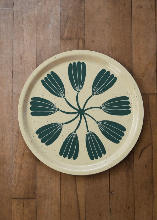 Krans Tray, Yellow/Green