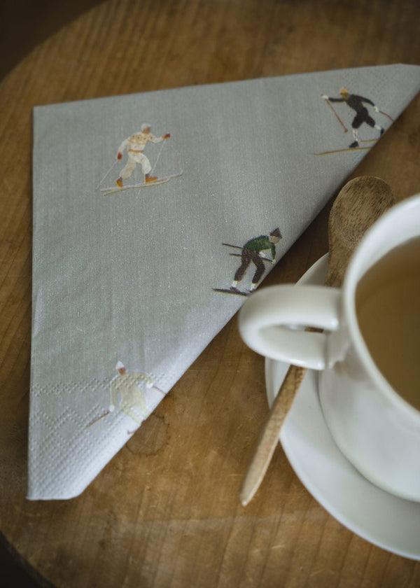 Skiers Paper Napkins