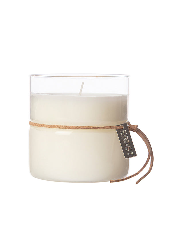 Ernst scented candle in glass with band Ø8 cm. Simplicity